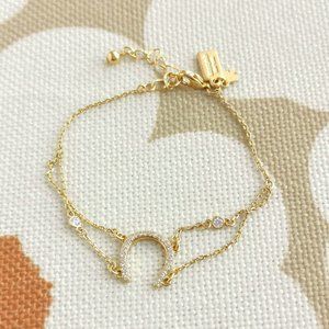 Kate Spade | Wild Ones Horseshoe Pave | Gold Bracelet